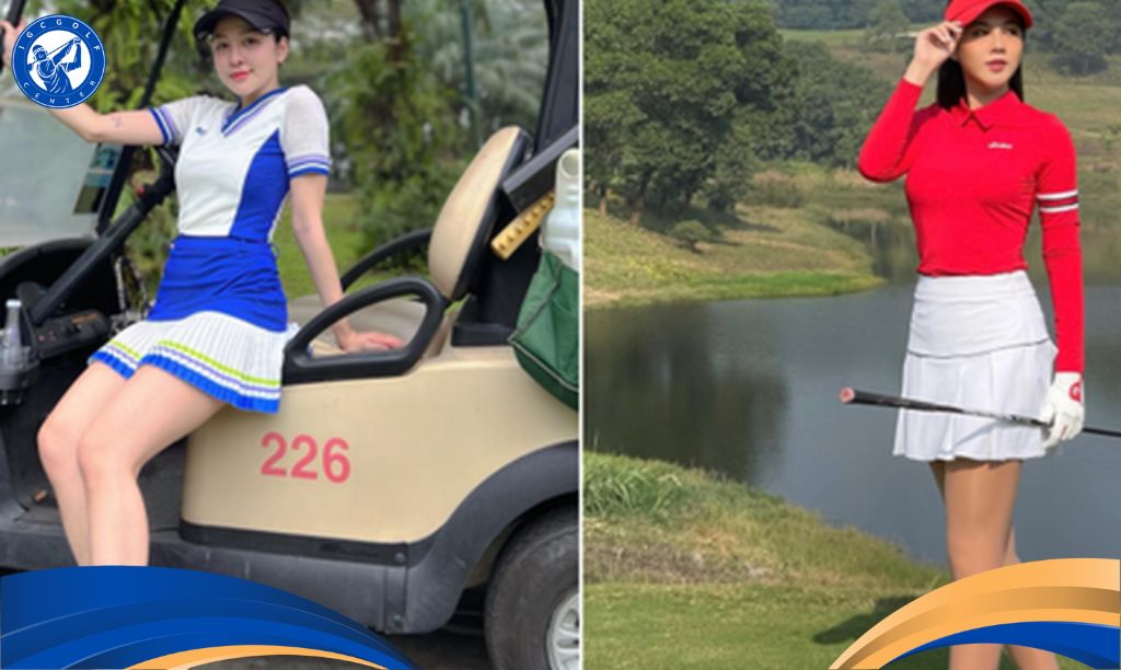 Mặc thời trang golf nữ Hàn quốc đẹp hơn nhờ giảm cân