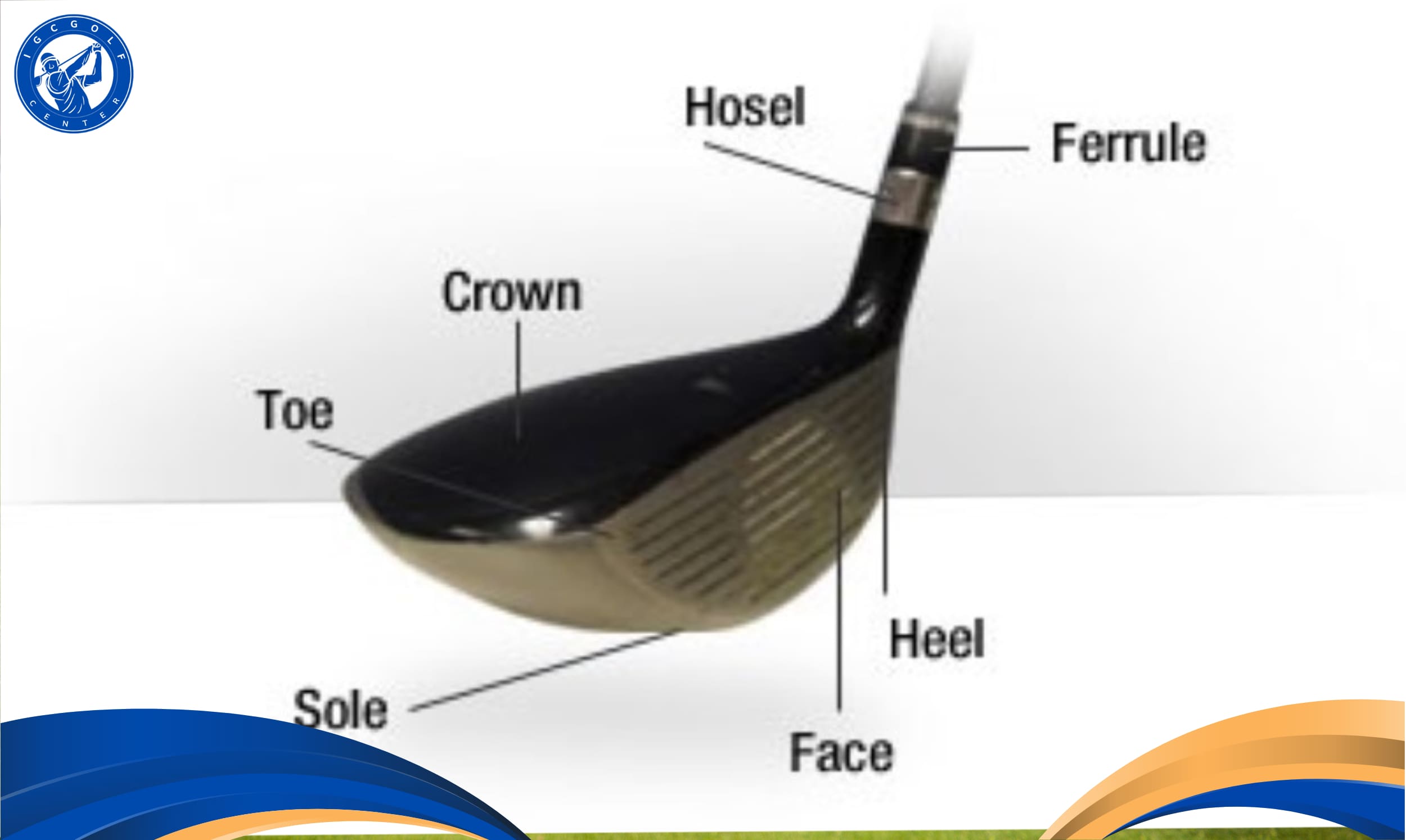 Các bộ phận cấu thành gậy golf có kích thước chuẩn phổ biến