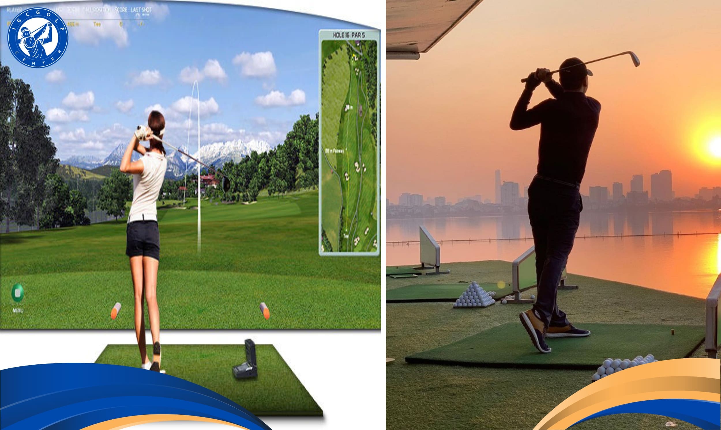 Học đánh golf ở HCM tại sân thực tế và phòng tập golf 3D