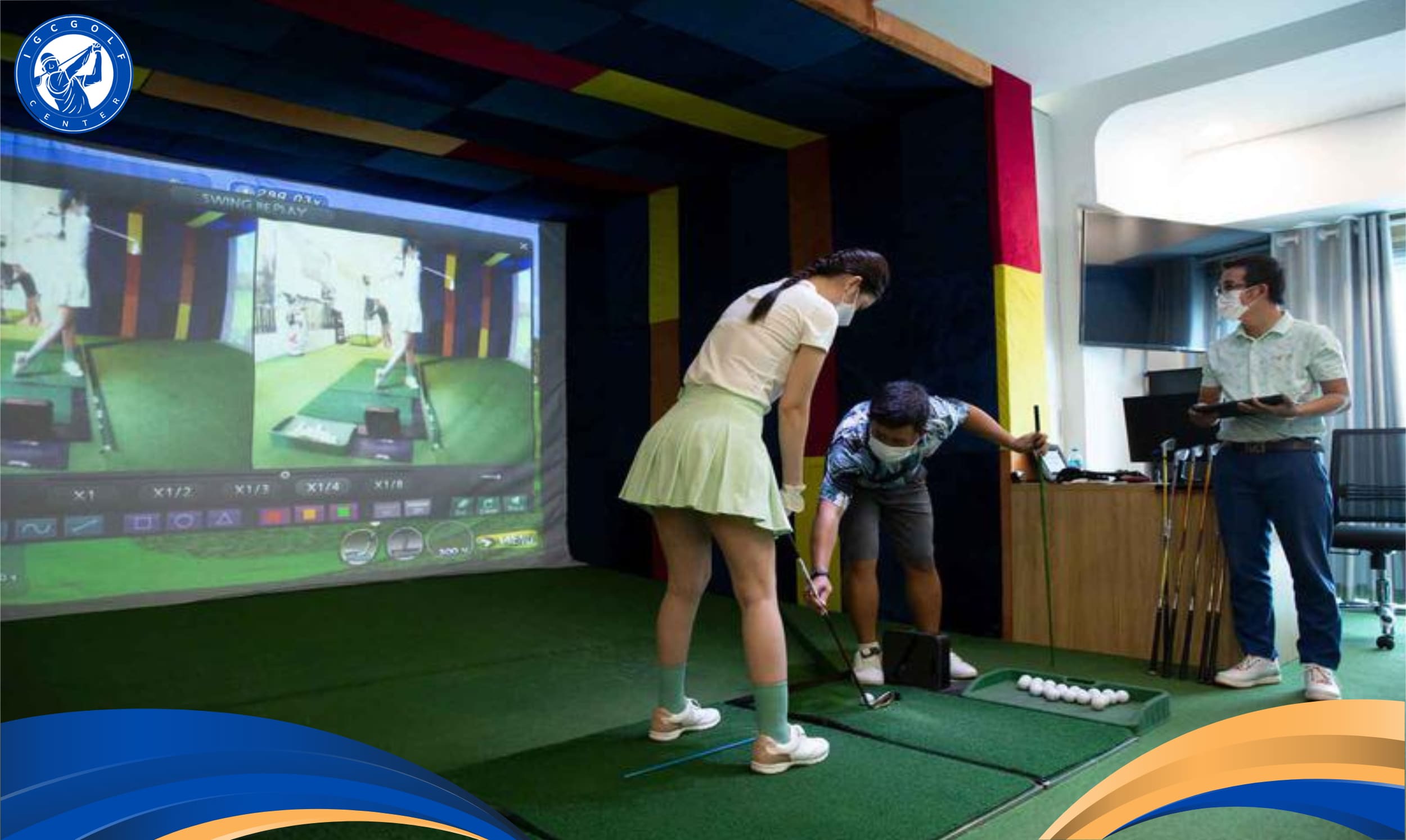 Lợi ích khi học chơi golf tại phòng tập golf 3D