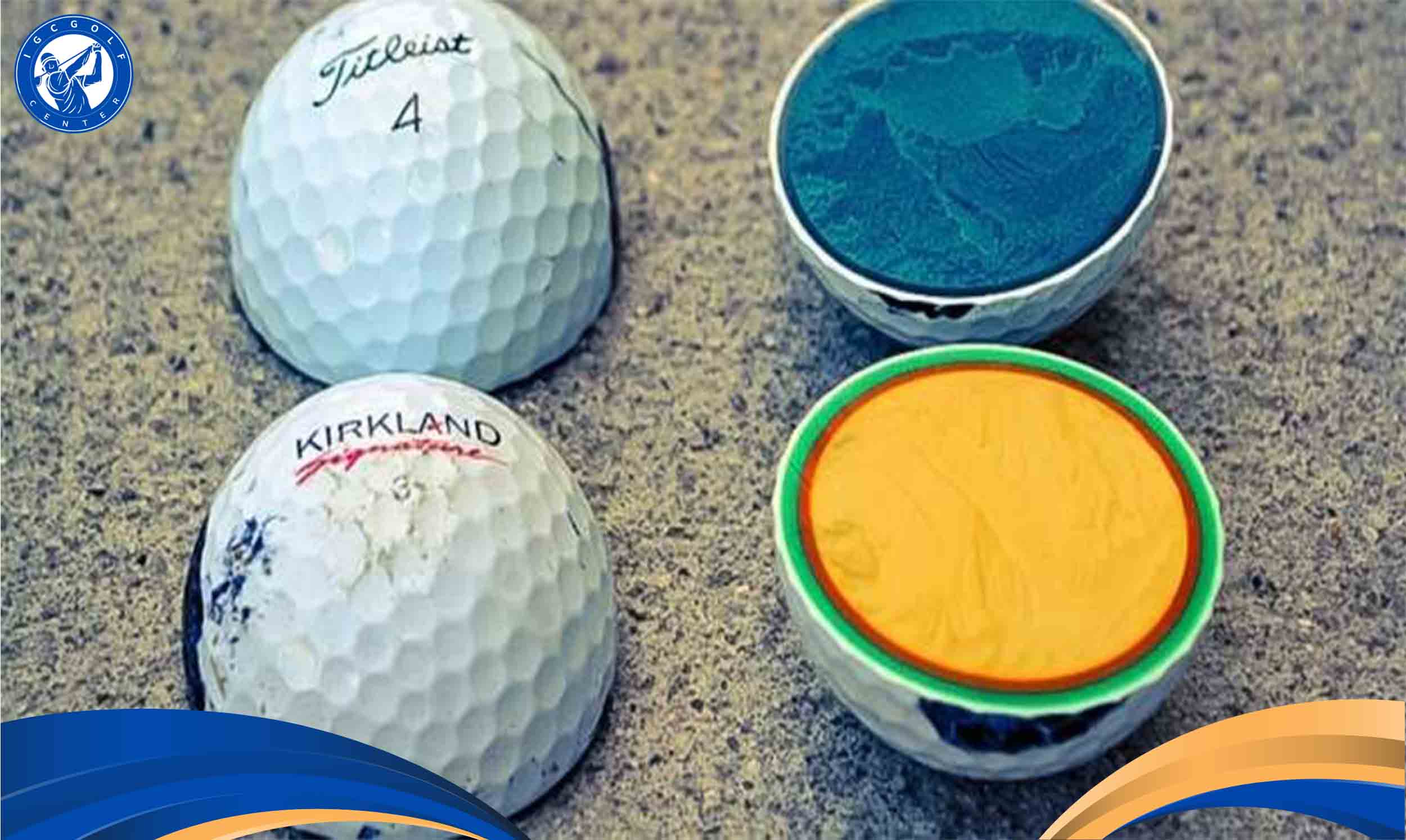 bóng golf làm bằng chất liệu gì 