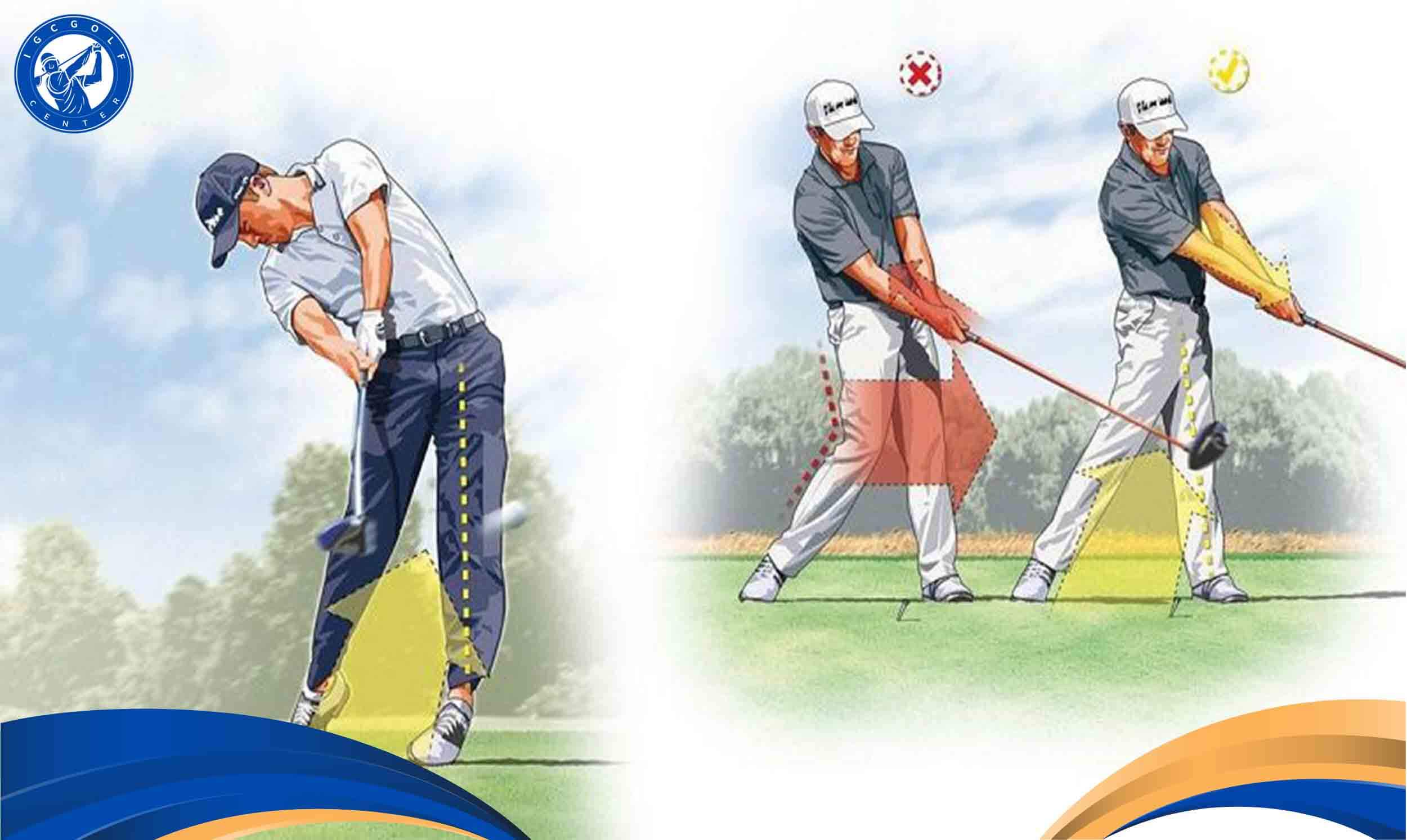 Thực hiện đúng động tác để chơi golf không bị đau lưng