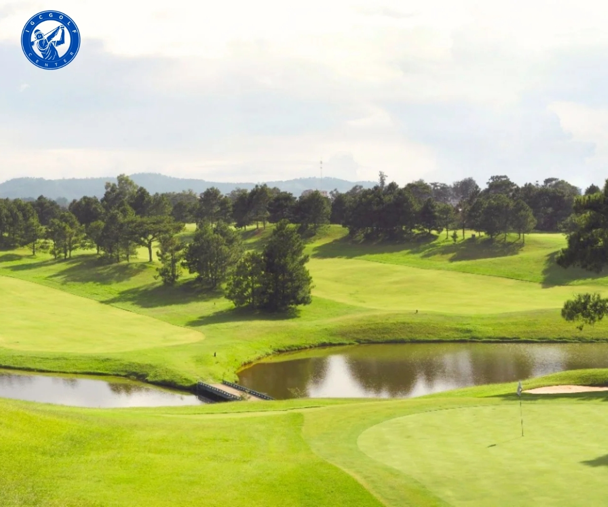 Cảnh quan sân Golf Đà Lạt Đồi Cù